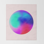 Pink And Purple Gradient Sphere Throw Blanket Gallery Image 2