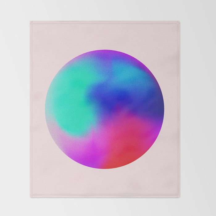 Pink And Purple Gradient Sphere Throw Blanket Gallery Image 2