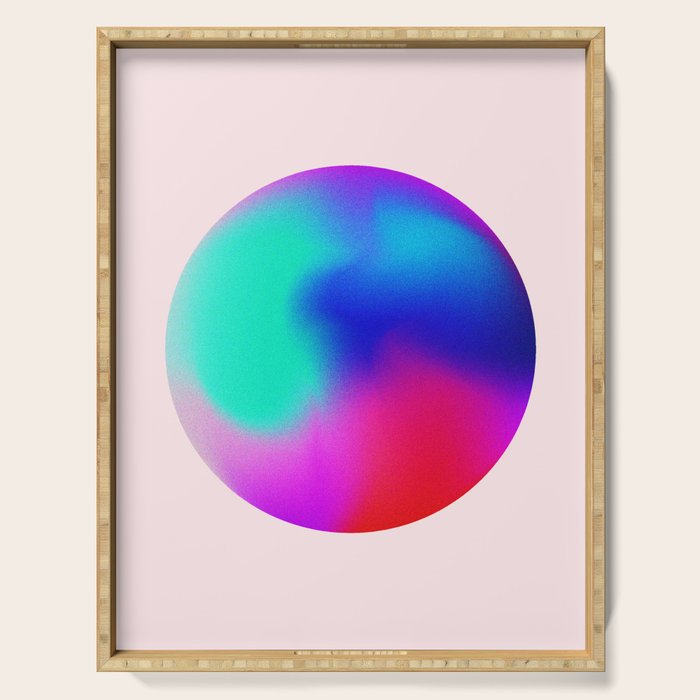Pink And Purple Gradient Sphere Serving Tray Gallery Image 1