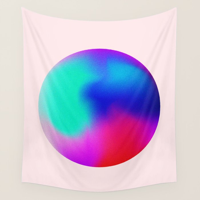 Pink And Purple Gradient Sphere Wall Tapestry Gallery Image 1