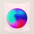 Pink And Purple Gradient Sphere Wall Tapestry Gallery Image 4