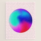 Pink And Purple Gradient Sphere Jigsaw Puzzle Gallery Image 1