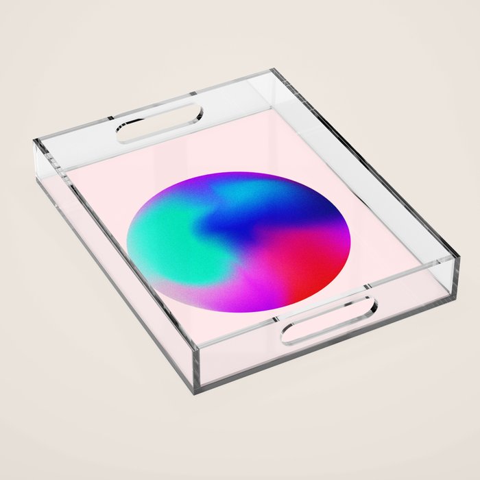 Pink And Purple Gradient Sphere Acrylic Tray Gallery Image 1