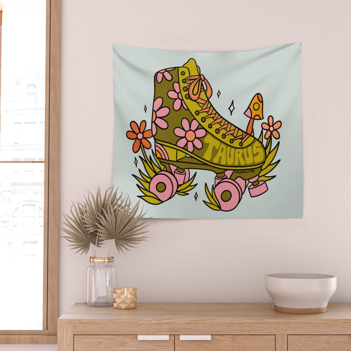 Taurus Roller Skate Wall Tapestry Gallery Image 2