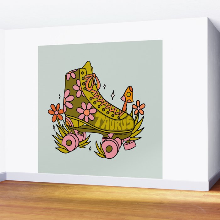 Taurus Roller Skate Wall Mural Gallery Image 2