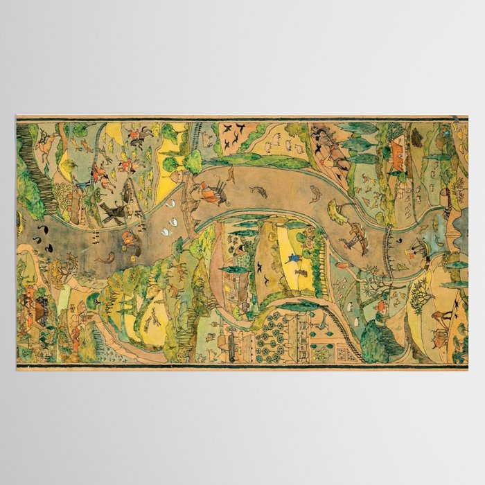 River by CFA Charles Voysey Tablecloth Gallery Image 2