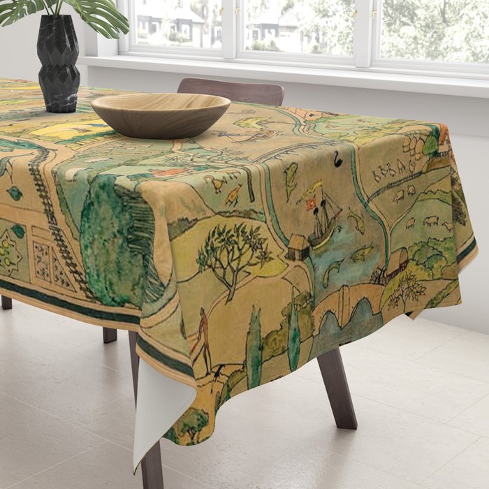 River by CFA Charles Voysey Tablecloth Gallery Image 3