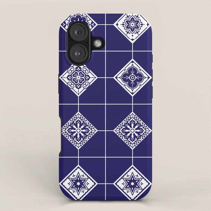Talavera Mexican Tile - Porcelain Palette iPhone Case Gallery Image 1