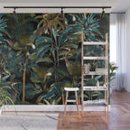 Jungle and Birds Wall Mural Gallery Image 1