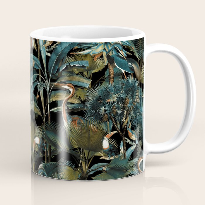 Jungle and Birds Coffee Mug Gallery Image 1