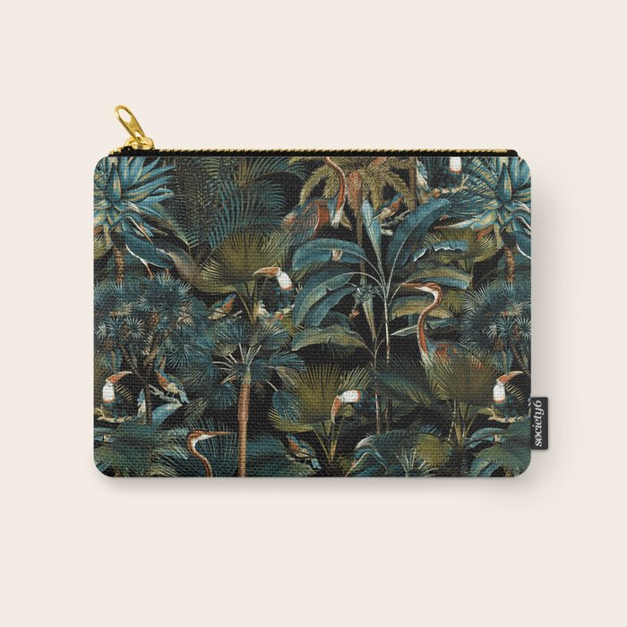 Jungle and Birds Carry All Pouch Gallery Image 1