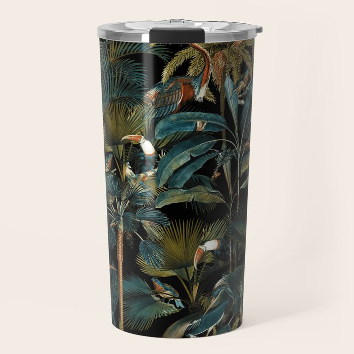 Jungle and Birds Travel Mug Gallery Image 1