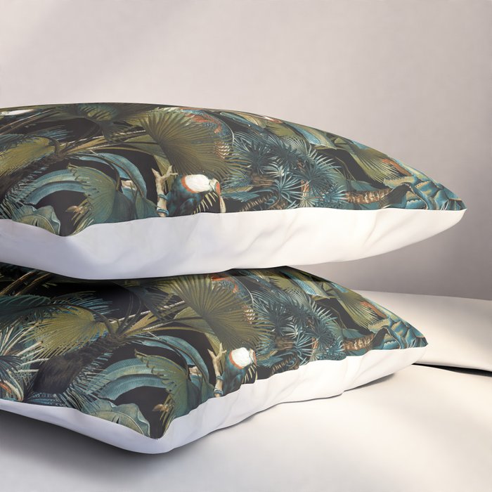 Jungle and Birds Pillow Sham Gallery Image 3