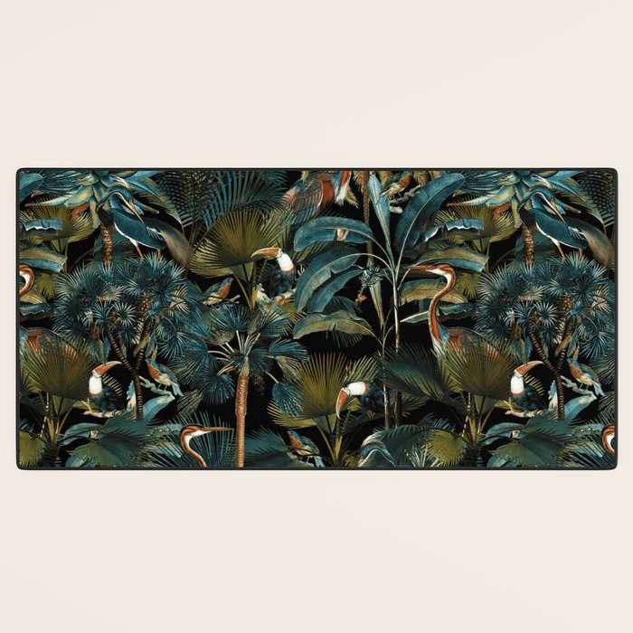 Jungle and Birds Desk Mat Gallery Image 3