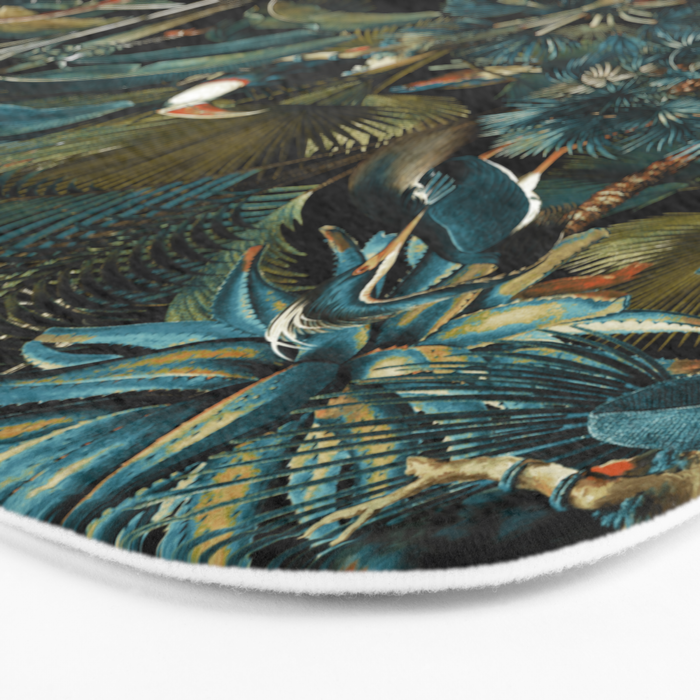 Jungle and Birds Bath Mat Gallery Image 3