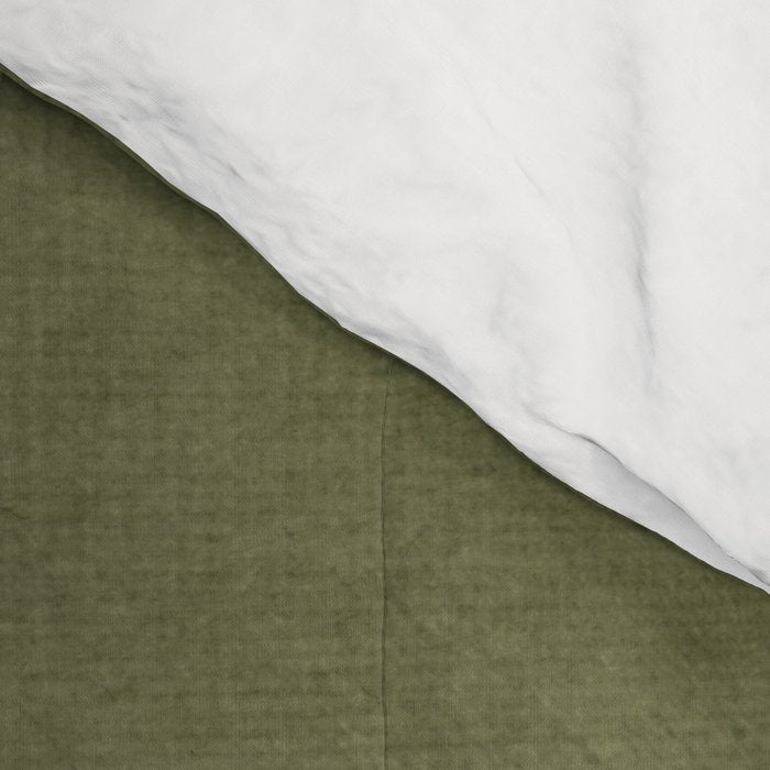 Abstract Minimalist Artwork Olive Green Black Comforter Gallery Image 4