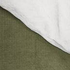 Abstract Minimalist Artwork Olive Green Black Comforter Gallery Image 4