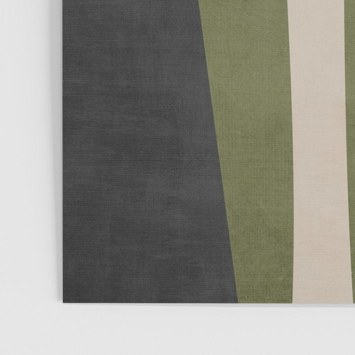 Abstract Minimalist Artwork Olive Green Black Poster Gallery Image 3