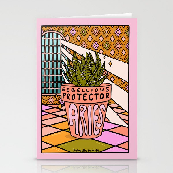 Aries Plant Stationery Card Gallery Image 2