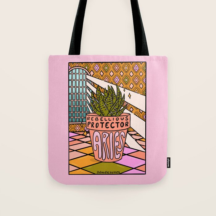 Aries Plant Tote Bag Gallery Image 1
