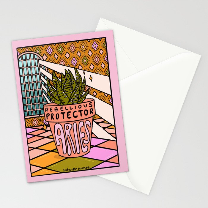 Aries Plant Stationery Card Gallery Image 2