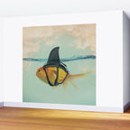 Brilliant DISGUISE - Goldfish with a Shark Fin Wall Mural Gallery Image 2
