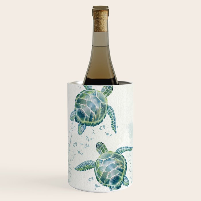 Two Sea Turtles  Wine Chiller Gallery Image 1
