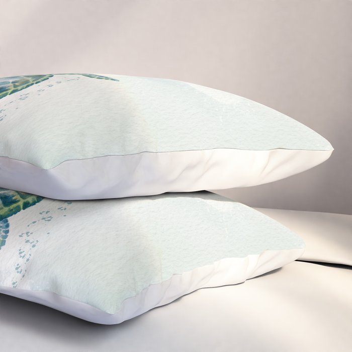 Two Sea Turtles  Pillow Sham Gallery Image 3