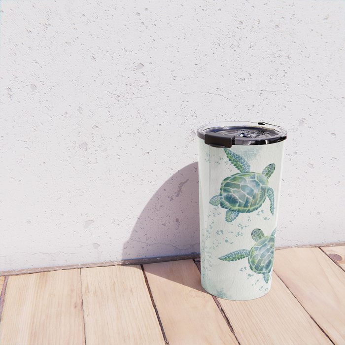 Two Sea Turtles  Travel Mug Gallery Image 4