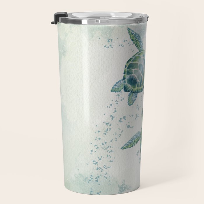 Two Sea Turtles  Travel Mug Gallery Image 3