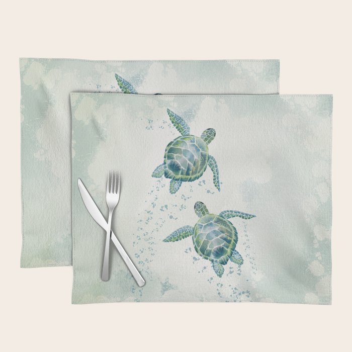 Two Sea Turtles  Placemat Gallery Image 1