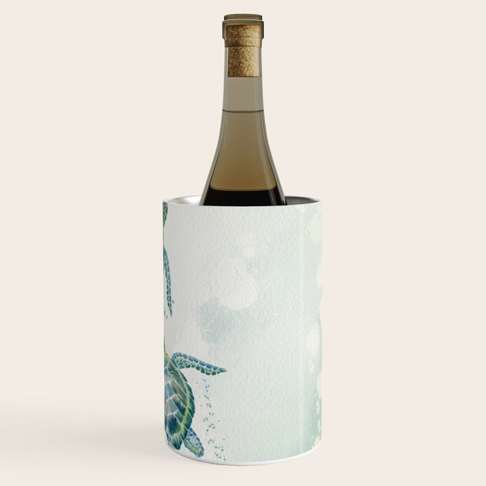 Two Sea Turtles  Wine Chiller Gallery Image 3