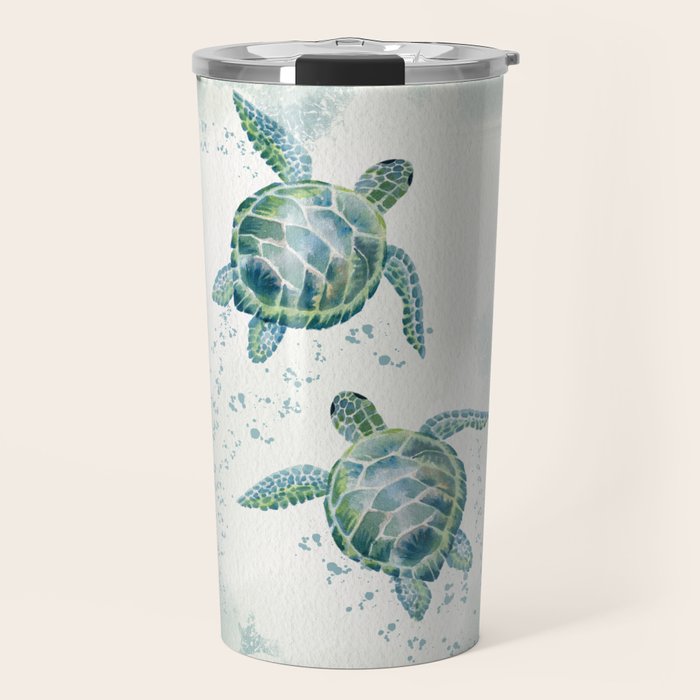 Two Sea Turtles  Travel Mug Gallery Image 1