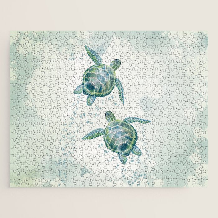 Two Sea Turtles  Jigsaw Puzzle Gallery Image 1