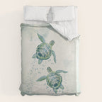 Two Sea Turtles  Duvet Cover Gallery Image 6