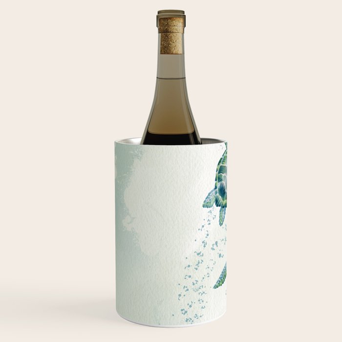 Two Sea Turtles  Wine Chiller Gallery Image 2