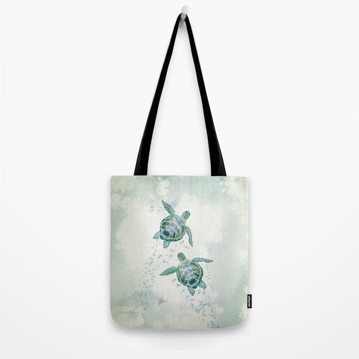 Two Sea Turtles  Tote Bag Gallery Image 2