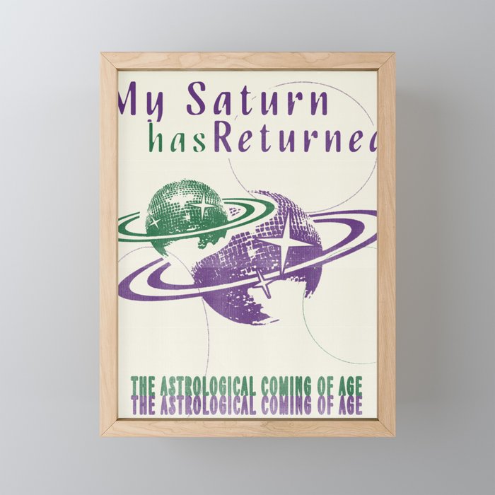 My Saturn Has Returned Mini Art Print Gallery Image 1
