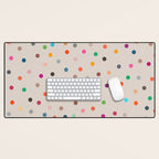 vintage dots 35 Desk Mat Gallery Image 1