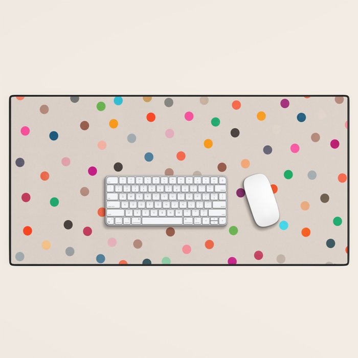 vintage dots 35 Desk Mat Gallery Image 1
