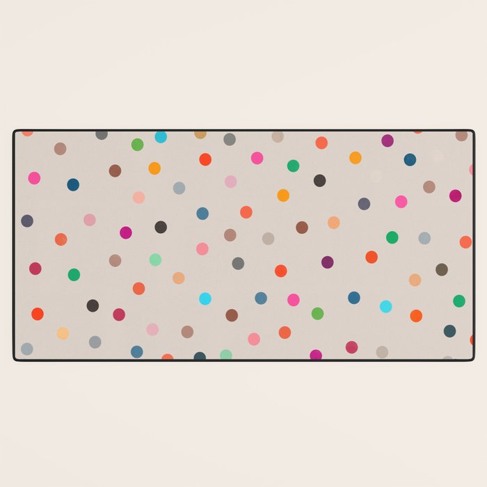 vintage dots 35 Desk Mat Gallery Image 3