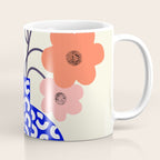 Inheritance, Flower Pot Botanical Floral, Eclectic Bohemian Concept Pop of Color, Dopamine Positivity Plants Nature Heredity Contemporary Coffee Mug Gallery Image 1