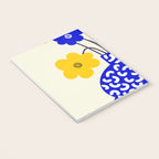Inheritance, Flower Pot Botanical Floral, Eclectic Bohemian Concept Pop of Color, Dopamine Positivity Plants Nature Heredity Contemporary Notebook Gallery Image 3
