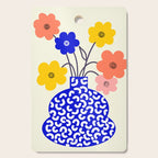 Inheritance, Flower Pot Botanical Floral, Eclectic Bohemian Concept Pop of Color, Dopamine Positivity Plants Nature Heredity Contemporary Cutting Board Gallery Image 1