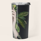 Minimal Collage/ Hand, Plants and Butterflies 7 Travel Mug Gallery Image 2