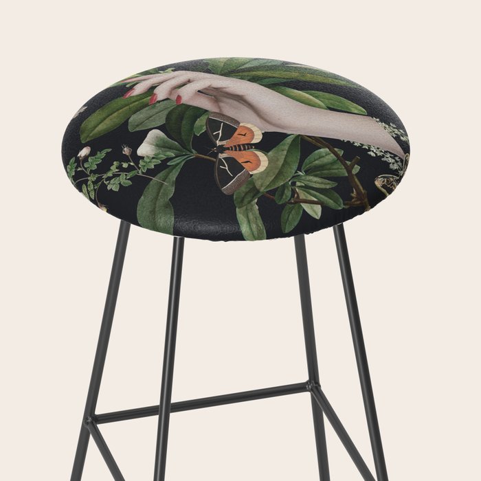 Minimal Collage/ Hand, Plants and Butterflies 7 Stool Gallery Image 2