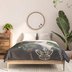 Minimal Collage/ Hand, Plants and Butterflies 7 Comforter Gallery Image 3