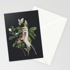 Minimal Collage/ Hand, Plants and Butterflies 7 Stationery Card Gallery Image 2