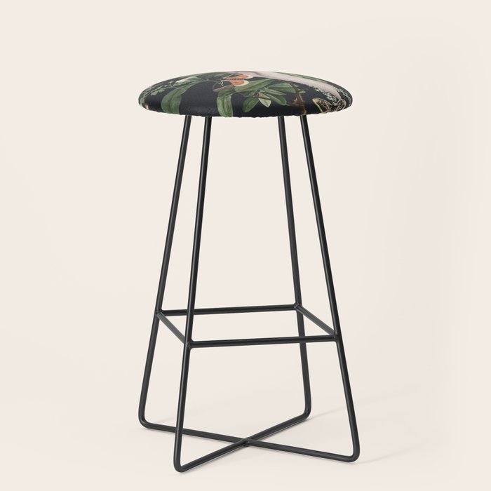 Minimal Collage/ Hand, Plants and Butterflies 7 Stool Gallery Image 1