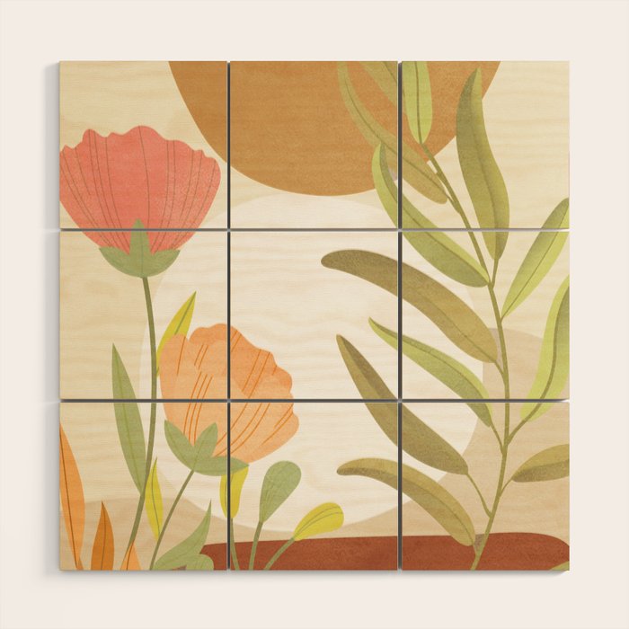 Elegant Shapes 06 Wood Wall Art Gallery Image 1